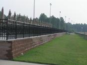 Colonial Downs Gallery Seating Retaining Wall